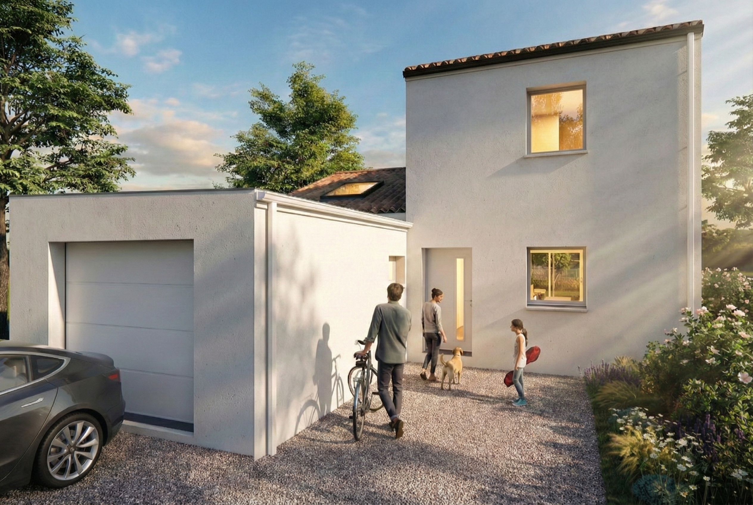 maison ecolutive t4 etage garage