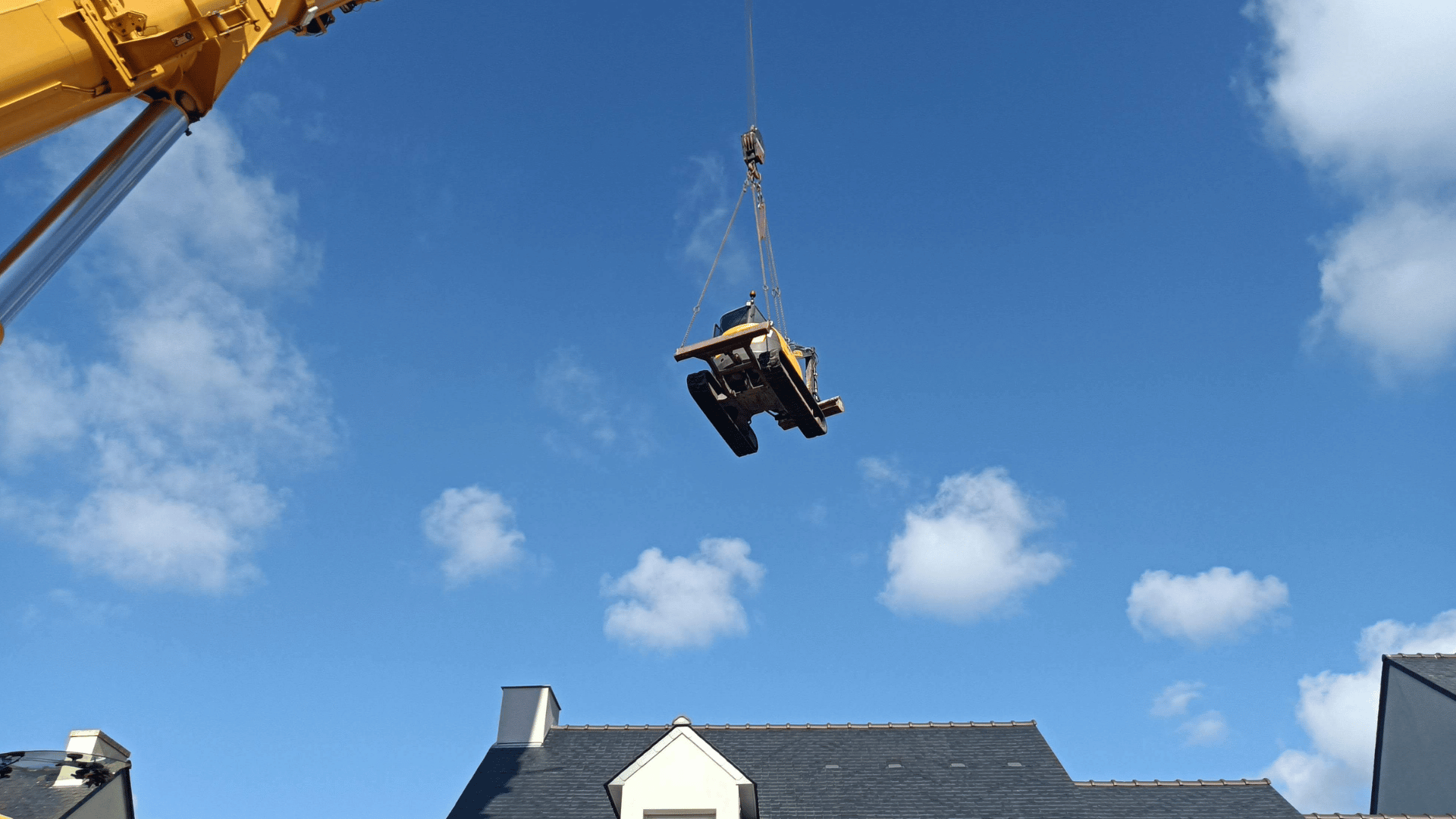 Pelleteuse grutée