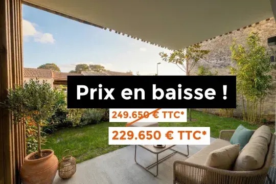 visuel prix en baisse appartement T2 Mirmily Saint Michel