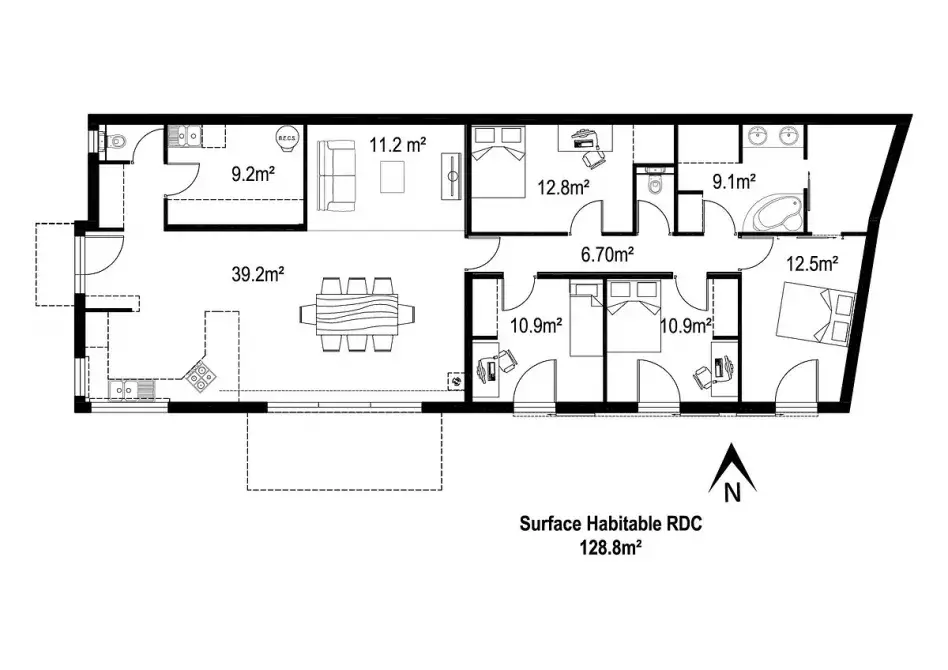 plan-maison-ossature-bardage-bois-plain-pied-nantes