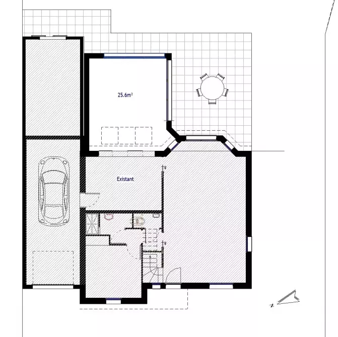 plan-extension-ossature-bois-guerande