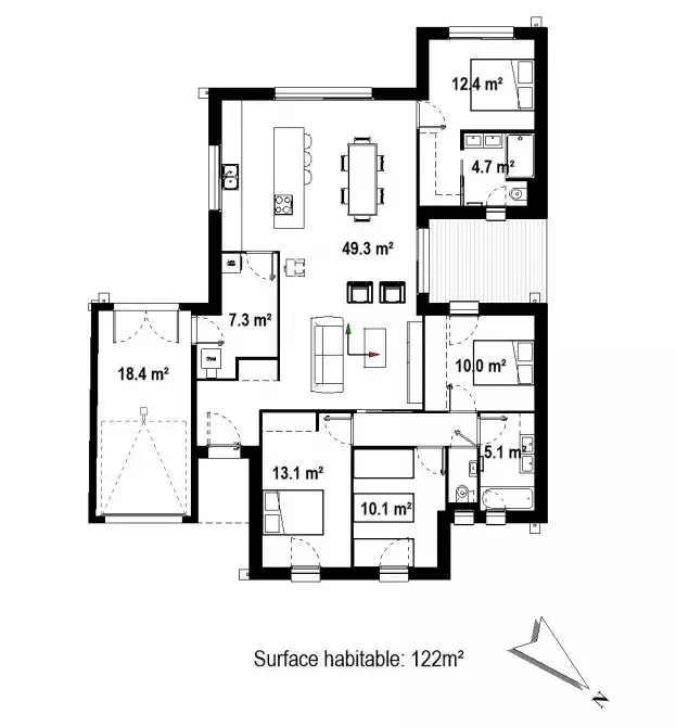 plan-maison-sur-mesure-brique-plain-pied-la-bernerie-en-retz