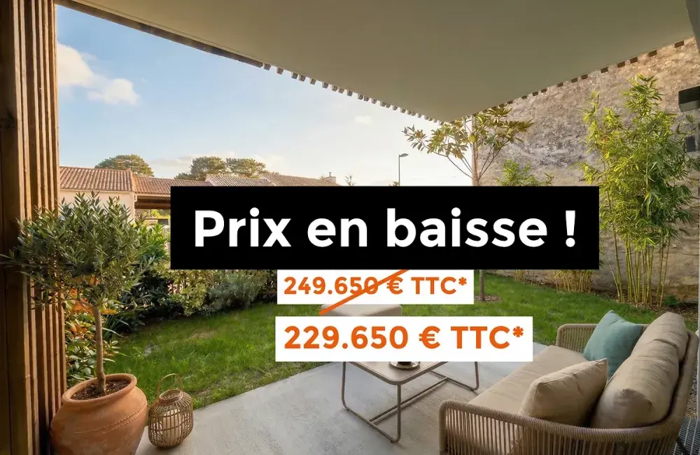 visuel prix en baisse appartement T2 Mirmily Saint Michel