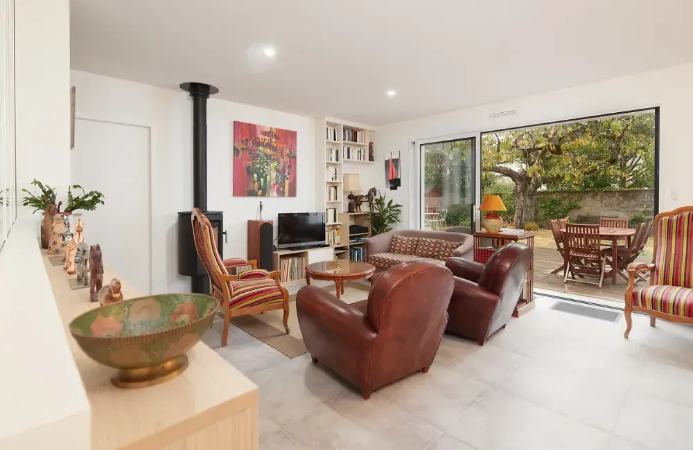 salon maison sur mesure brique orvault