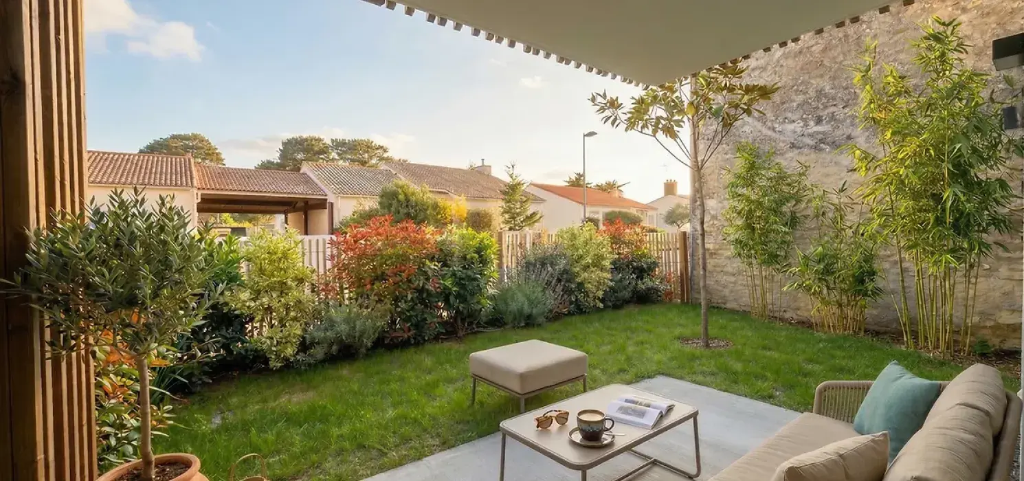 appartement jardin T2 RDC mirmily saint michel 